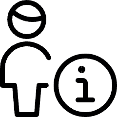 Single Man Actions Information Icon from Ultimate Light Set