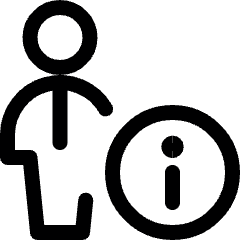 Single Man Actions Information Icon from Ultimate Regular Set