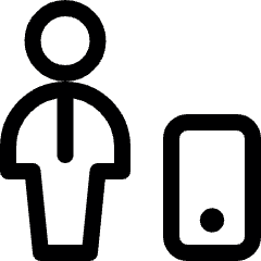 Single Man Actions Mobilephone Icon from Ultimate Regular Set