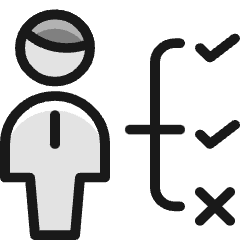 Single Man Actions Process Icon from Ultimate Colors Set