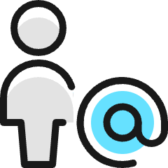 Single Neutral Actions Address Icon from Ultimate Colors Set
