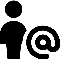 Single Neutral Actions Address Icon from Ultimate Bold Set