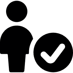 Single Neutral Actions Check 1 Icon from Ultimate Bold Set