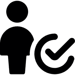 Single Neutral Actions Check 2 Icon from Ultimate Bold Set