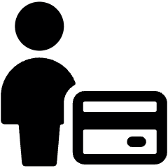 Single Neutral Actions Credit Card Icon from Ultimate Bold Set