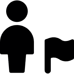 Single Neutral Actions Flag Icon from Ultimate Bold Set