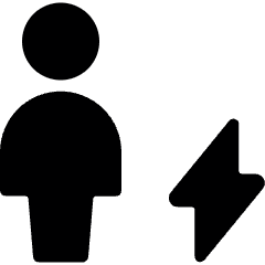 Single Neutral Actions Flash Icon from Ultimate Bold Set