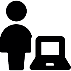 Single Neutral Actions Laptop Icon from Ultimate Bold Set