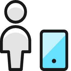 Single Neutral Actions Mobilephone Icon from Ultimate Colors Set