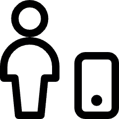 Single Neutral Actions Mobilephone Icon from Ultimate Regular Set