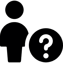 Single Neutral Actions Question Icon from Ultimate Bold Set