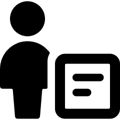 Single Neutral Actions Text Icon from Ultimate Bold Set