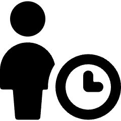 Single Neutral Actions Time Icon from Ultimate Bold Set