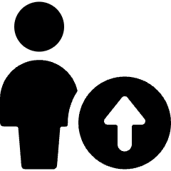 Single Neutral Actions Upload Icon from Ultimate Bold Set