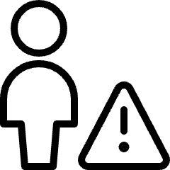 Single Neutral Actions Warning Icon from Ultimate Light Set