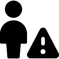 Single Neutral Actions Warning Icon from Ultimate Bold Set