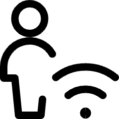 Single Neutral Actions Wifi Icon from Ultimate Regular Set