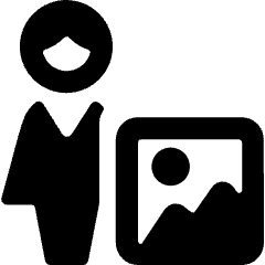 Single Woman Actions Image Icon from Ultimate Bold Set