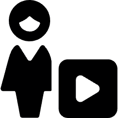 Single Woman Actions Player Icon from Ultimate Bold Set