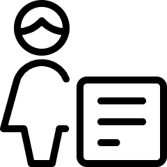 Single Woman Actions Text Icon from Ultimate Light Set