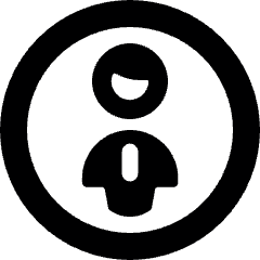 Single Man Circle Icon from Ultimate Bold Set