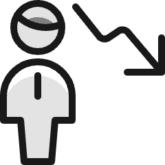 Single Man Decrease Icon from Ultimate Colors Set