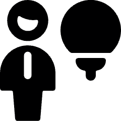 Single Man Idea Icon from Ultimate Bold Set