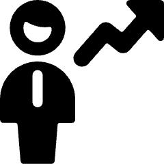 Single Man Increase Icon from Ultimate Bold Set