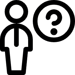 Single Man Question Icon from Ultimate Regular Set