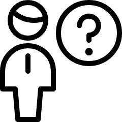 Single Man Question Icon from Ultimate Light Set