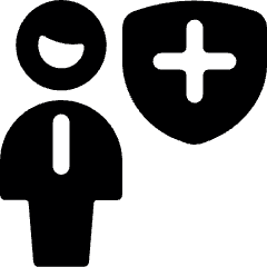 Single Man Shield Icon from Ultimate Bold Set