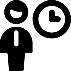 Single Man Time Icon from Ultimate Bold Set