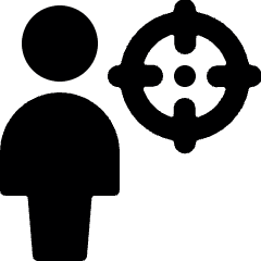 Single Neutral Aim Icon from Ultimate Bold Set