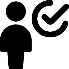 Single Neutral Check Icon from Ultimate Bold Set