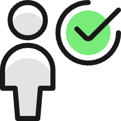 Single Neutral Check Icon from Ultimate Colors Set