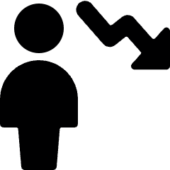 Single Neutral Decrease Icon from Ultimate Bold Set