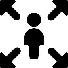 Single Neutral Expand Icon from Ultimate Bold Set