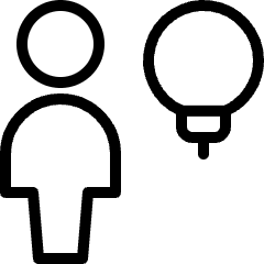 Single Neutral Idea Icon from Ultimate Light Set