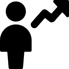 Single Neutral Increase Icon from Ultimate Bold Set