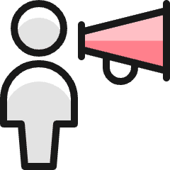 Single Neutral Megaphone Icon from Ultimate Colors Set