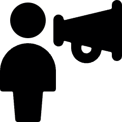 Single Neutral Megaphone Icon from Ultimate Bold Set