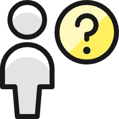 Single Neutral Question Icon from Ultimate Colors Set