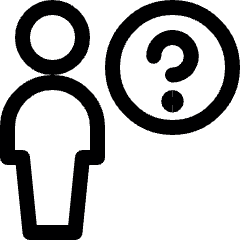 Single Neutral Question Icon from Ultimate Regular Set