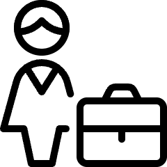 Single Woman Briefcase Icon from Ultimate Light Set