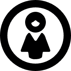 Single Woman Circle Icon from Ultimate Bold Set