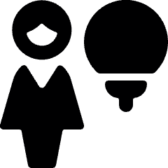 Single Woman Idea Icon from Ultimate Bold Set