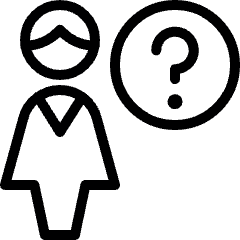 Single Woman Question Icon from Ultimate Light Set