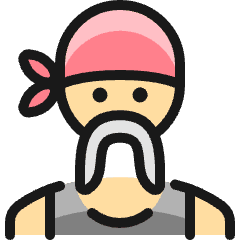 Famous People Man Hulk Hogan Icon from Ultimate Colors Set