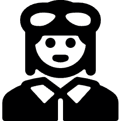 History Man Aviator Icon from Ultimate Bold Set