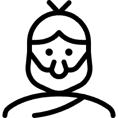 History Man Caveman Icon from Ultimate Light Set